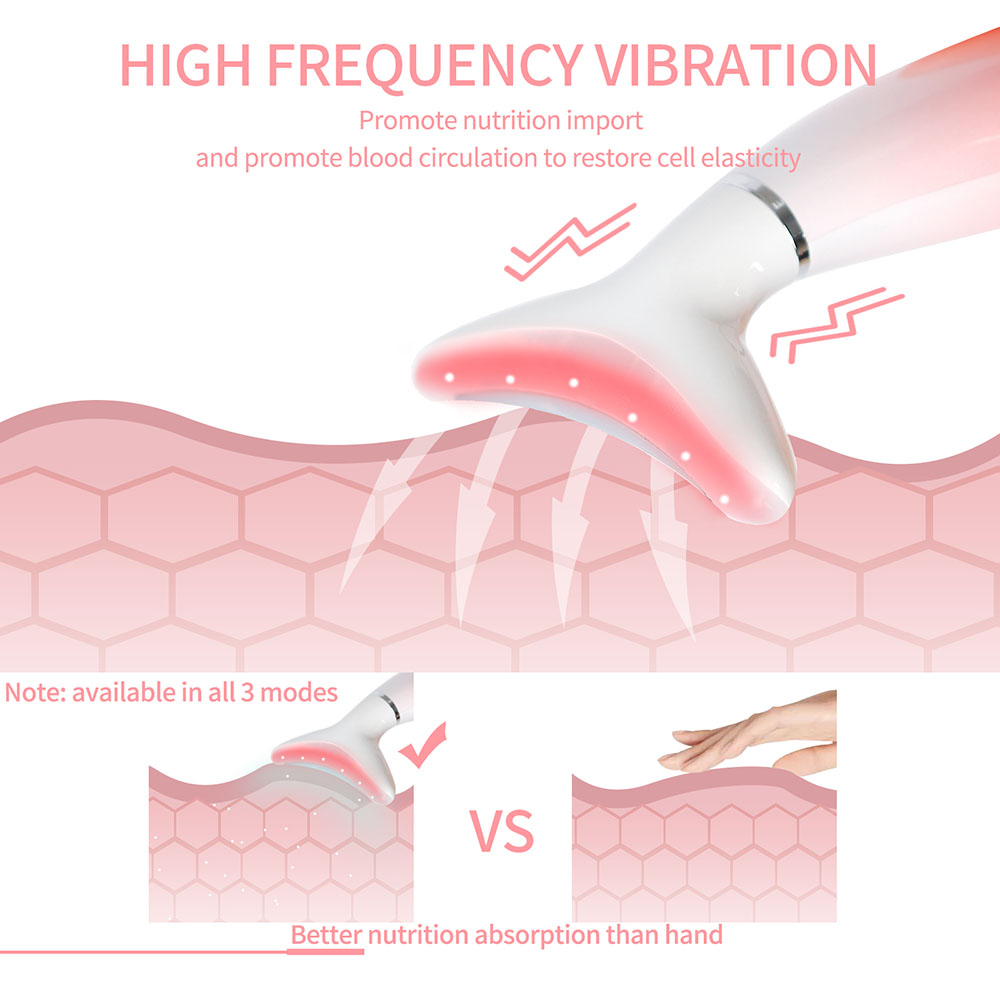 3‑in‑1 Neck & Face Beauty Massager – Soin anti‑âge ciblé cou & ovale du visage