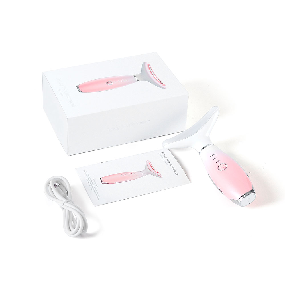 3‑in‑1 Neck & Face Beauty Massager – Soin anti‑âge ciblé cou & ovale du visage