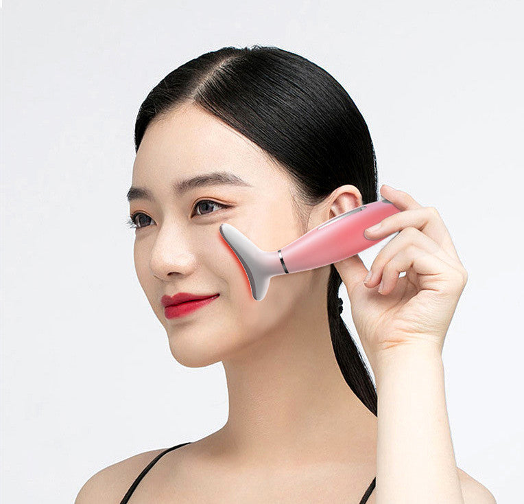3‑in‑1 Neck & Face Beauty Massager – Soin anti‑âge ciblé cou & ovale du visage